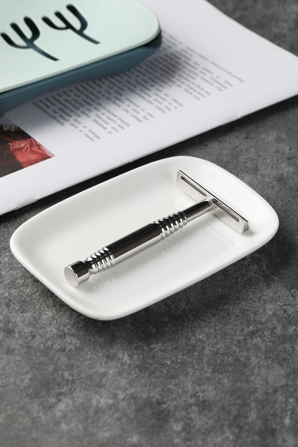 YAQI Romulus Polished 316 Stainless Steel AC Blade Single-edged Mens Shaving Safety Razor