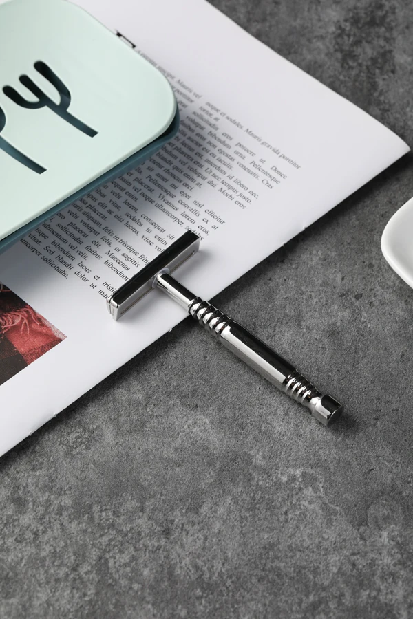 YAQI Romulus Polished 316 Stainless Steel AC Blade Single-edged Mens Shaving Safety Razor