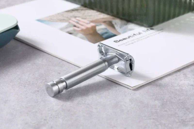2026 Flash Sale！YAQI Monarch Matte Chrome Color Safety Razor - Hypoallergenic length 85mm Man grooming Shaving tool 0.90mm gap