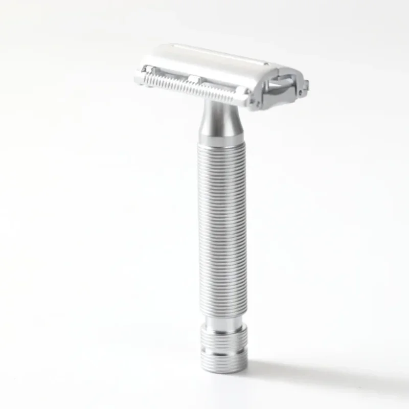 2026 Flash Sale！YAQI Monarch Matte Chrome Color Safety Razor - Hypoallergenic length 85mm Man grooming Shaving tool 0.90mm gap