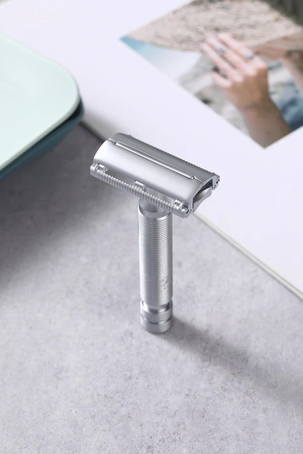 2026 Flash Sale！YAQI Monarch Matte Chrome Color Safety Razor - Hypoallergenic length 85mm Man grooming Shaving tool 0.90mm gap