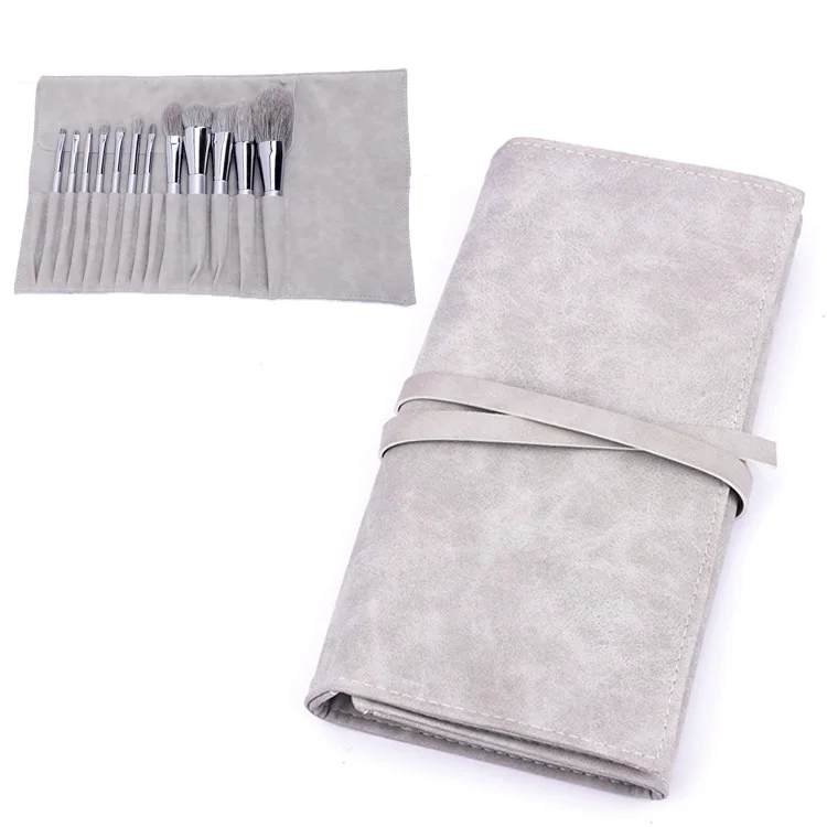 KLINA 12PCS Makeup Brushes Kit Professional Natural Goat Hair Foundation Powder Contour Eyeshadow Lip Make Up Tools For Women