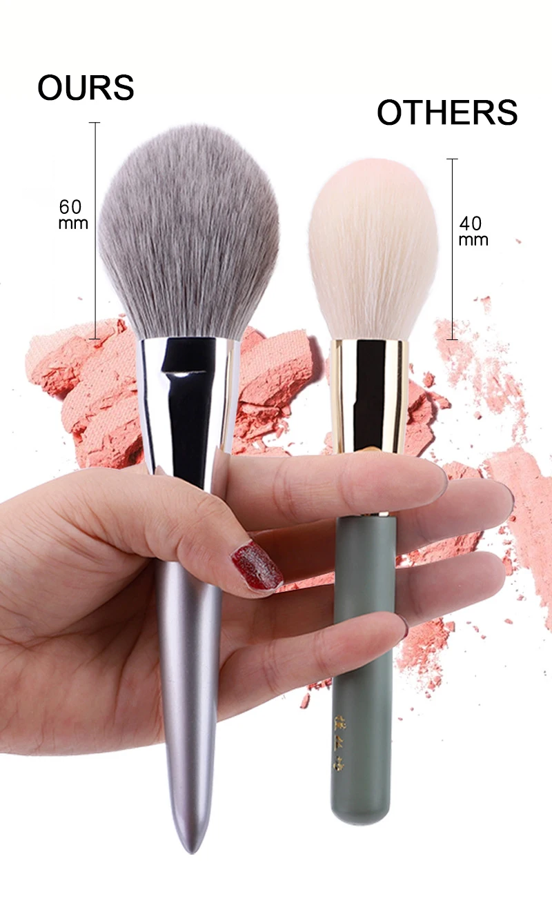 KLINA 12PCS Makeup Brushes Kit Professional Natural Goat Hair Foundation Powder Contour Eyeshadow Lip Make Up Tools For Women