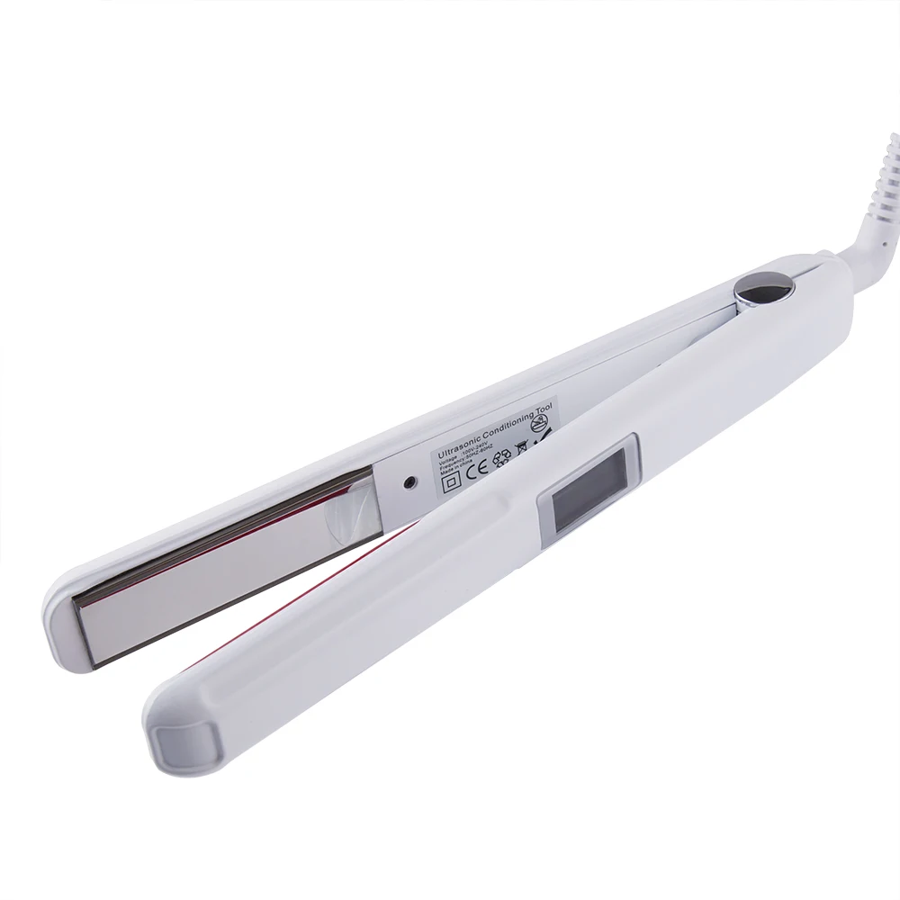 Hair Straightener Infrared and Ultrasonic Profession Cold Hair Care Iron Treatment for Frizzy Dry Recovers Damage Flat Irons