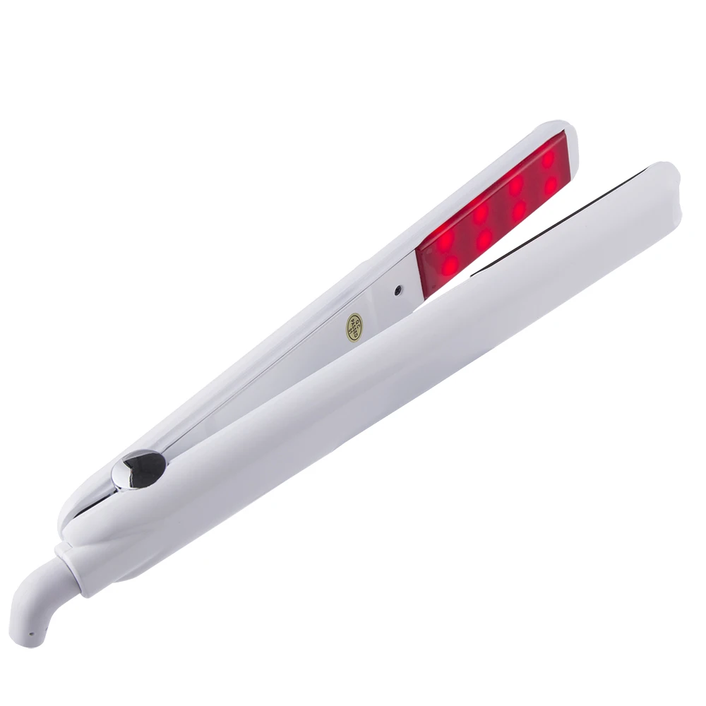 Hair Straightener Infrared and Ultrasonic Profession Cold Hair Care Iron Treatment for Frizzy Dry Recovers Damage Flat Irons