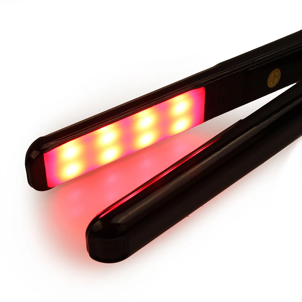 Hair Straightener Infrared and Ultrasonic Profession Cold Hair Care Iron Treatment for Frizzy Dry Recovers Damage Flat Irons