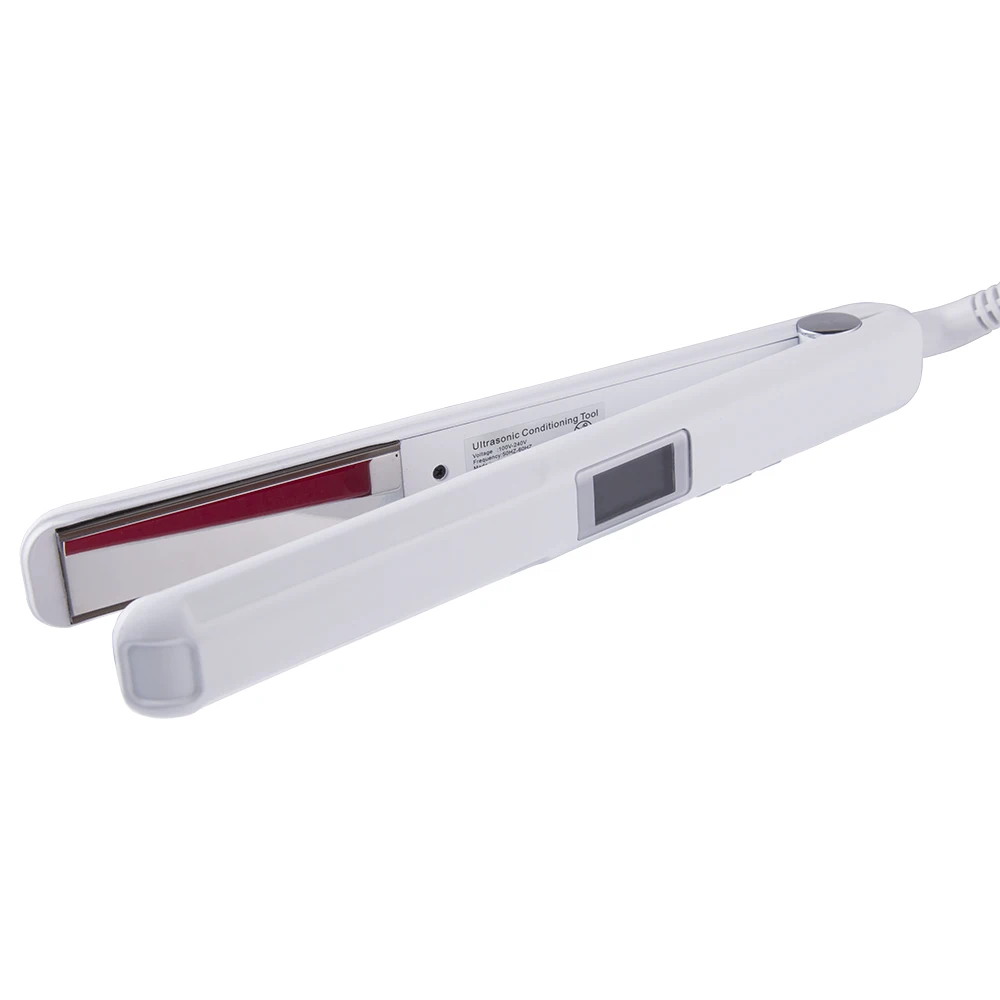 Hair Straightener Infrared and Ultrasonic Profession Cold Hair Care Iron Treatment for Frizzy Dry Recovers Damage Flat Irons