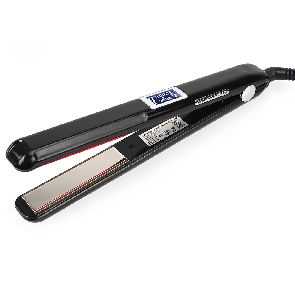 Hair Straightener Infrared and Ultrasonic Profession Cold Hair Care Iron Treatment for Frizzy Dry Recovers Damage Flat Irons