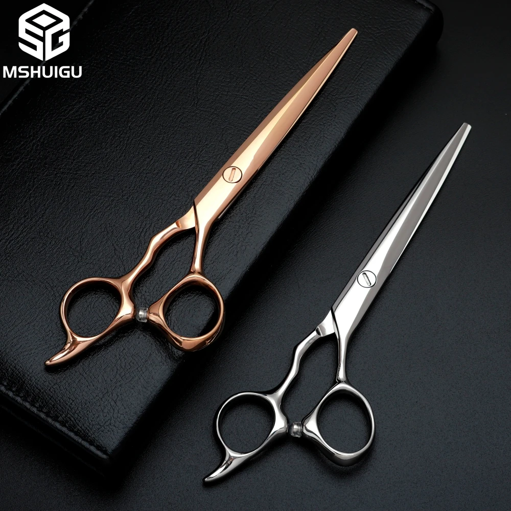 Professional Barber Scissors, Japanese VG10 Steel, 6.2 Inches Scissors Blind Hole Design Suitable for High-End Salons
