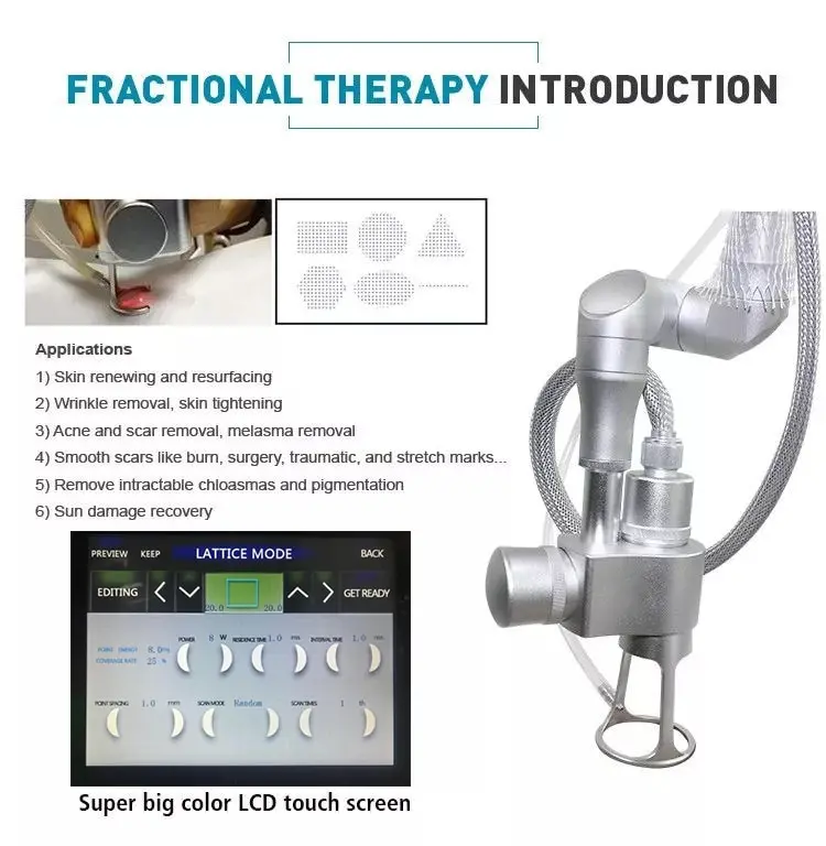 2026new Portable Painless Co2 Fractional Laser Scar Removal Machine for Skin Rejuvenation Wrinkle Remover and Pigment Remove