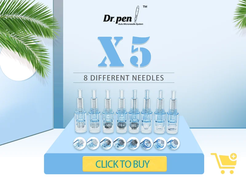 Dr. Pen H6 Cartridge 5 PCS 18 Pin 36 Pin 42 PIN Round Nano Derma Stamp Needle Support 3ML Serum 0.25 mm Needle Length