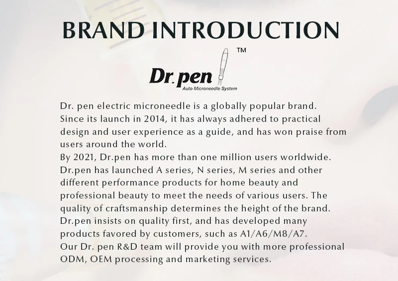 Dr. Pen H6 Cartridge 5 PCS 18 Pin 36 Pin 42 PIN Round Nano Derma Stamp Needle Support 3ML Serum 0.25 mm Needle Length