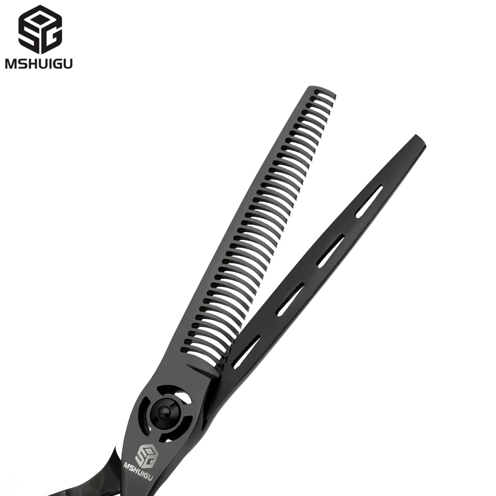 MSHUIGU Professional Barber Scissors Set Japanese 440C 6-6.5-7 Inch Hair Thinning Scissors Suitable for Home and Salon Hairdress