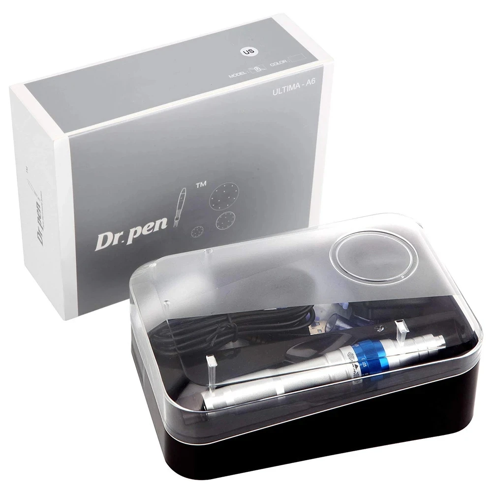 Original Ultima Dr Pen A6 with 6 pcs Cartridges Homeuse Wireless Electric Skin Care Tools Kit Auto Mesotherapy Beauty Machine