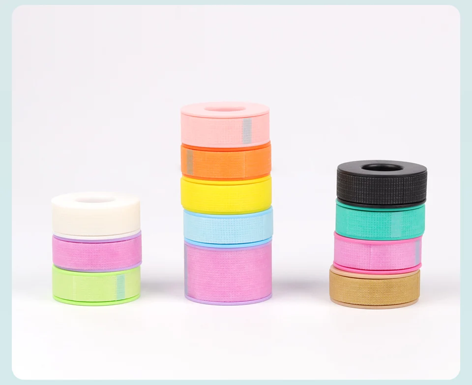 20Rolls/Lot Silicone Gel Tape for Lash Extension Sensitive Skin Multi Use Non-Woven Breathable Under Eye Pad Patches Makeup Tool