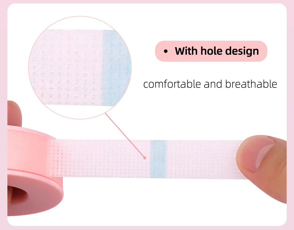 20Rolls/Lot Silicone Gel Tape for Lash Extension Sensitive Skin Multi Use Non-Woven Breathable Under Eye Pad Patches Makeup Tool