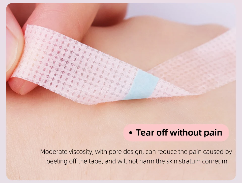 20Rolls/Lot Silicone Gel Tape for Lash Extension Sensitive Skin Multi Use Non-Woven Breathable Under Eye Pad Patches Makeup Tool