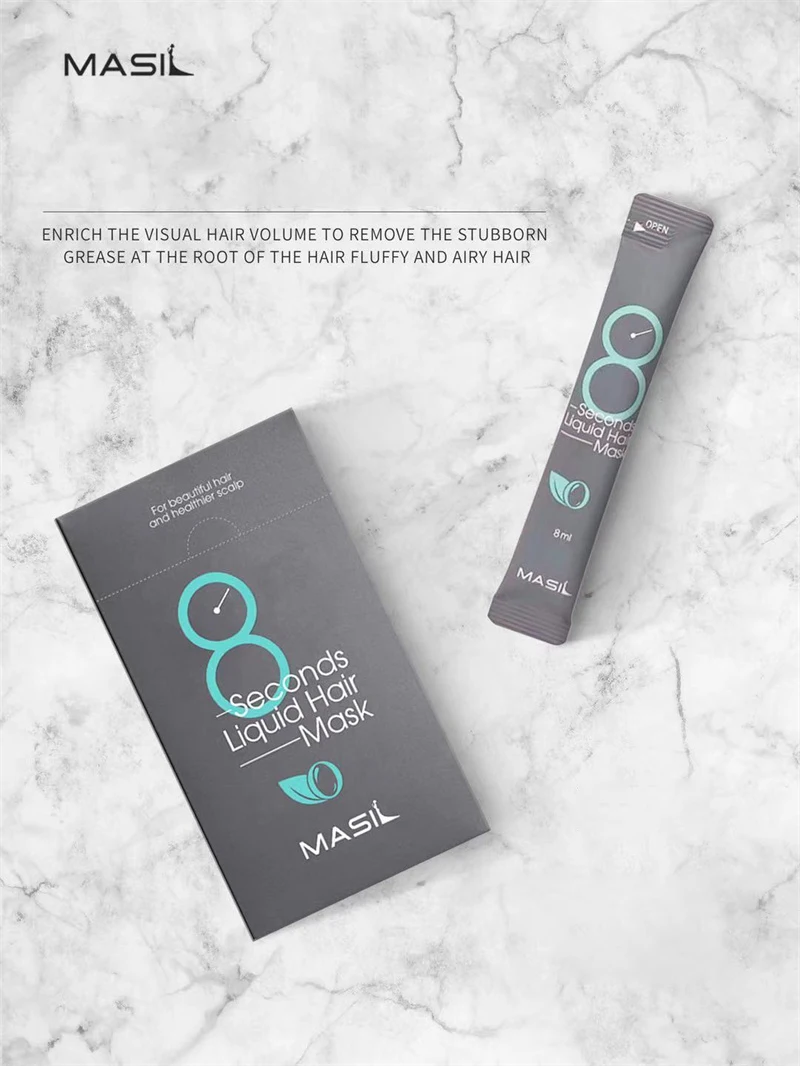 Masil Hair Mask Travel Size 8 Seconds Salon CNC Hair Care Liquid Essence Conditioner Anti Hair Loss Repair Damage Hair Shampoo