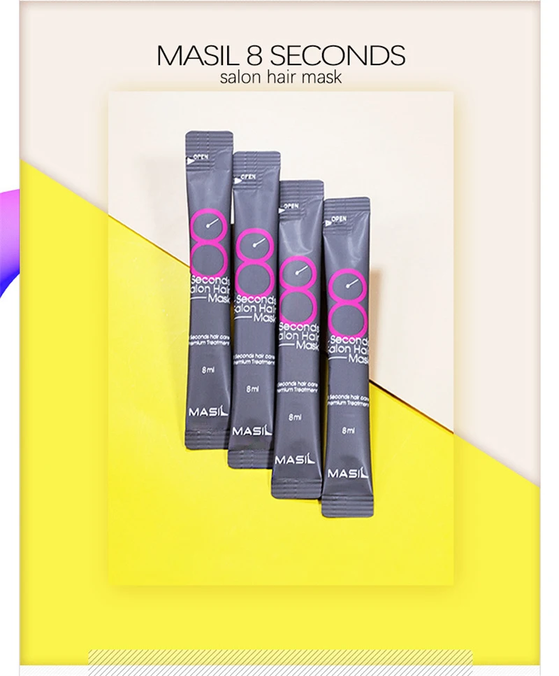 Masil Hair Mask Travel Size 8 Seconds Salon CNC Hair Care Liquid Essence Conditioner Anti Hair Loss Repair Damage Hair Shampoo