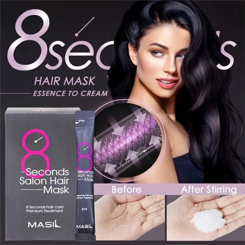 Masil Hair Mask Travel Size 8 Seconds Salon CNC Hair Care Liquid Essence Conditioner Anti Hair Loss Repair Damage Hair Shampoo