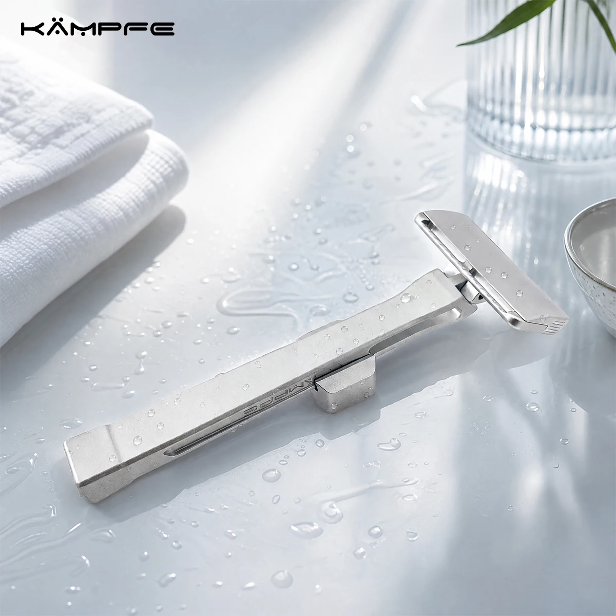 KAMPFE Vintage CNC Aluminum GEM Blade Razor Single Edge Manual Shaving Classic Metal Shaver Smooth Close Shave Gift for man