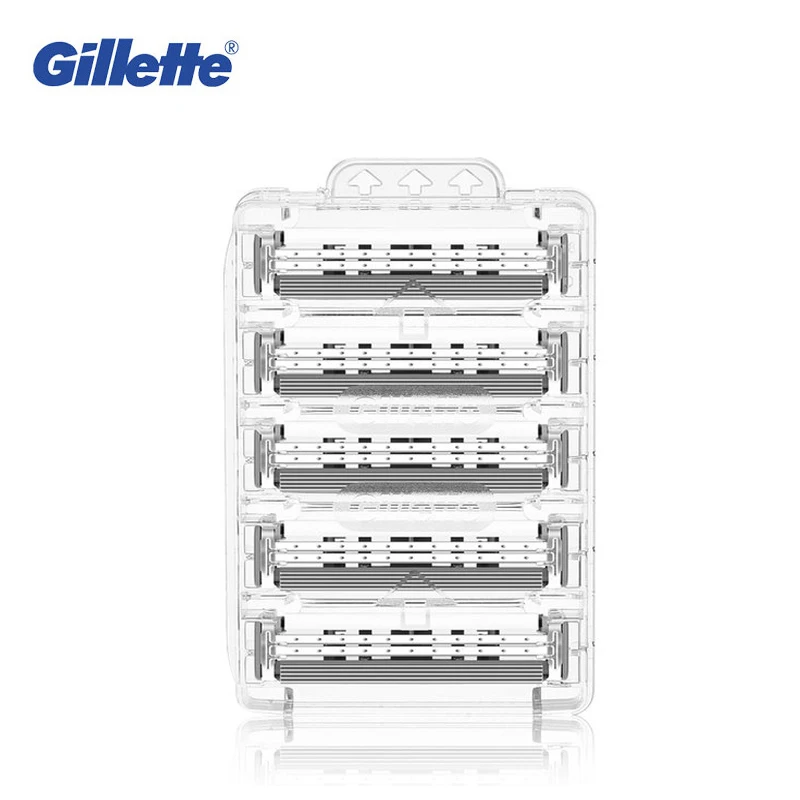 Gillette Sensor Excel Men's Razor Blade Replace Heads Beard Shaving 2-Layer Shaver Blades for Vector 3 Razor