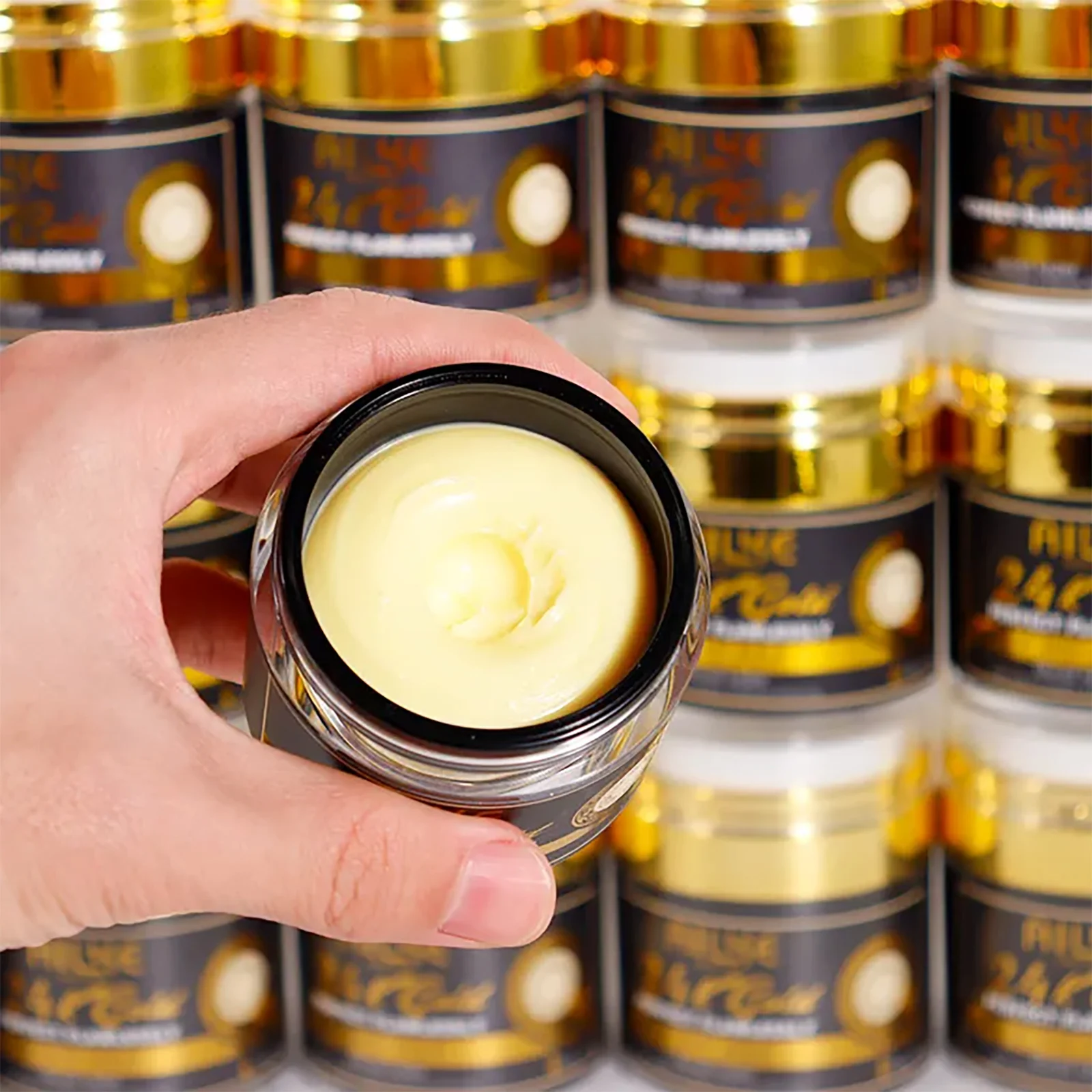 AILKE 24k Gold Perfect Flawlessly Face Cream, Whitening, Reduce Dark Spots, Melanin, Improve Dull Skin, With Glutathione Vitamin