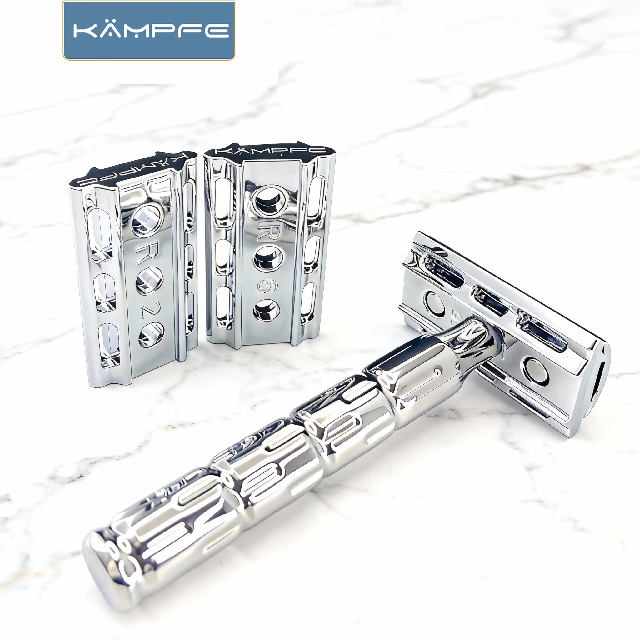 KAMPFE Manual quality razor Adjustable Single Blade Razor With 6 Shave Settings Non-Slip Handle For Men and Women