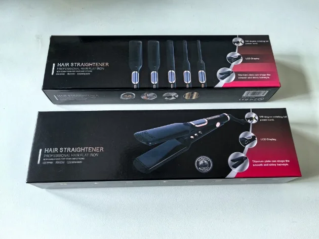 Best Seller Wide Hair Straightener MCH Liquid Crystal Digital Display Straight Plate Clip Negative Ion Arc Splint