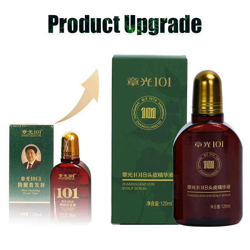 ZHANGGUANG 101B HAIR TONIC 120 ML (101M) Powerful Anti-Hair Loss Chinese Medicine Therapy Hair Treatment Essence 100% Original