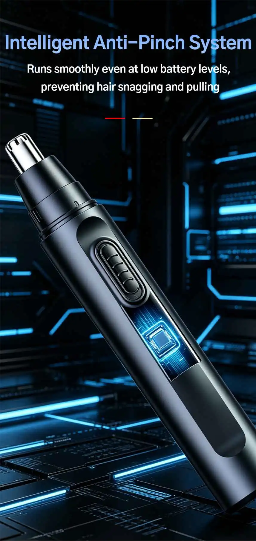 Electric Nose Hair Trimmer for Men and Women, USB-C Rechargeable Ear Nose Groomer with Stainless Steel Head