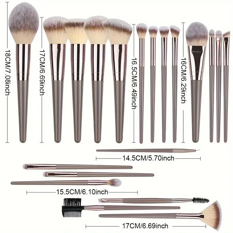 Professional 3-20PCS Makeup Brushes Set Soft Fluffy Foundation Eyeshadow Concealer Blending Blush Brush Kabuki Women Beauty Tool