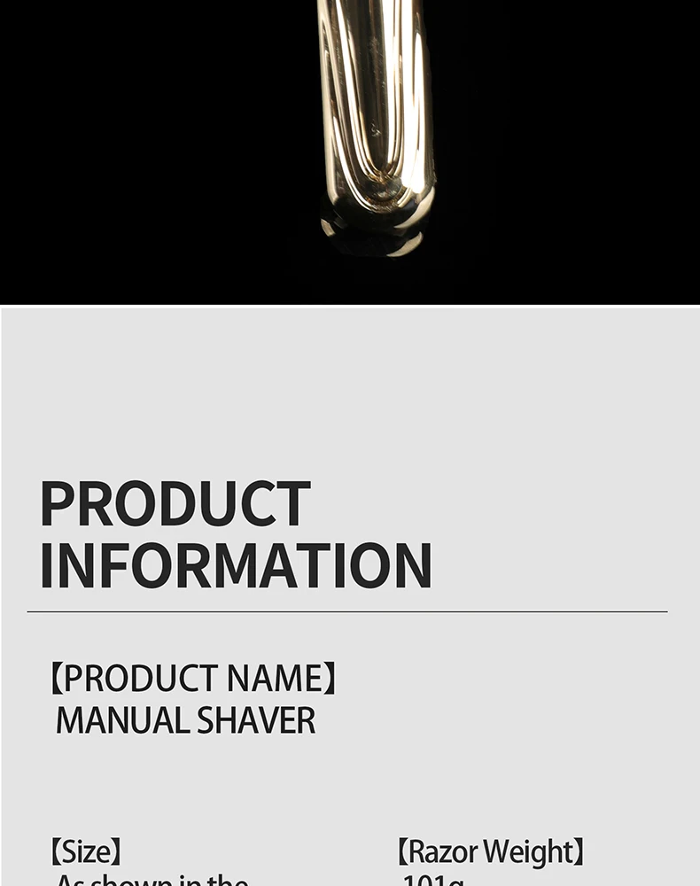 Chaoke Manual Razor Vintage Straight Razor Hand Shaving Razor Stand Beard Shaver Men's Double-Edged Blade