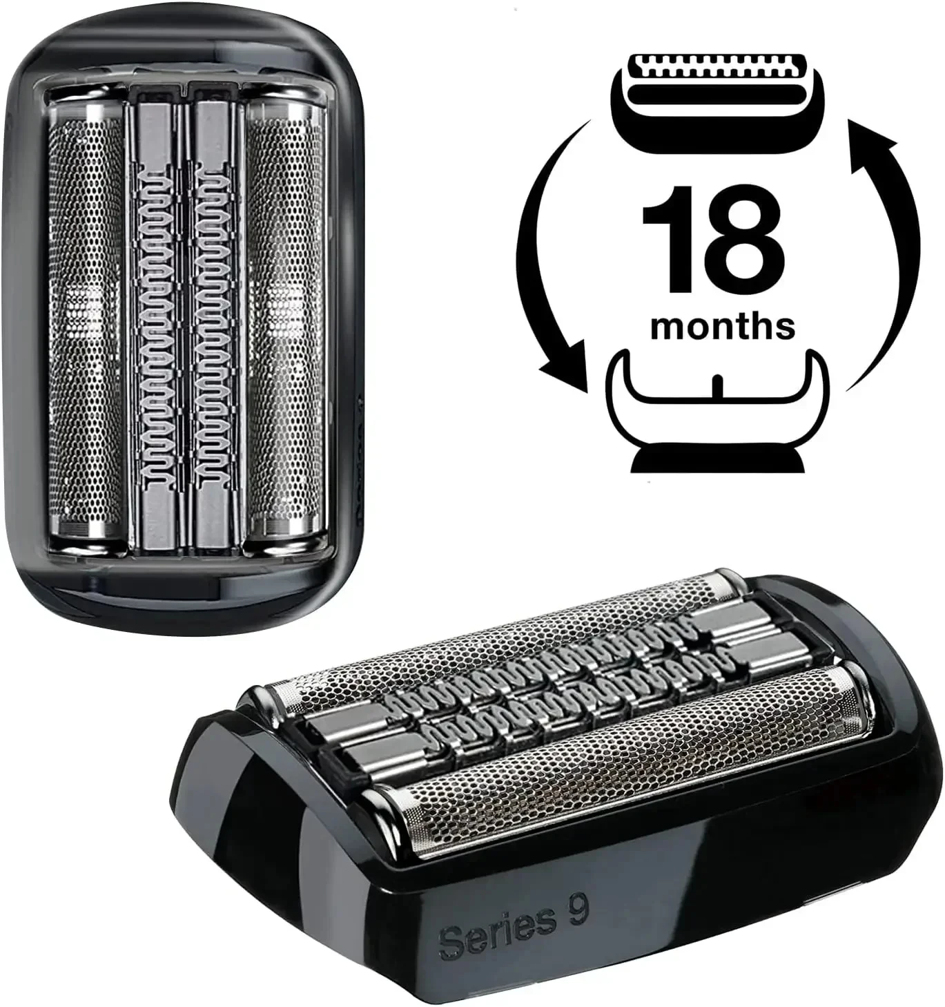 Shaver Head Replacement for Braun 92S 92B 92M Electric Shaver Series 9 Shaving Machines Razor Blade Silver A