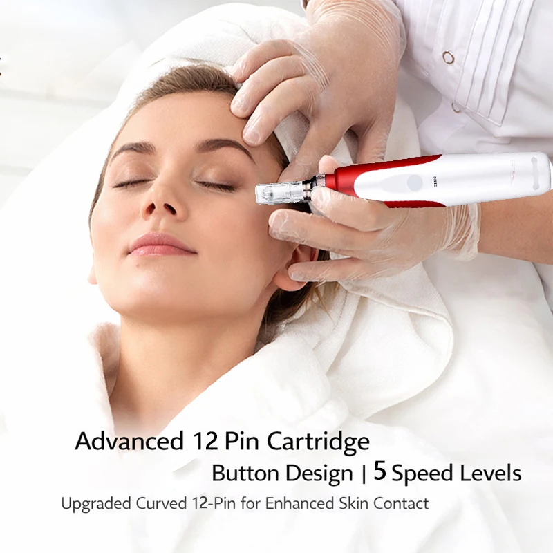 Dr.pen Ultima MYM with 12pcs Cartridge Nano Skin Care Kit 0.25mm Needle Derma Pen Skin Rejuvenation Machine