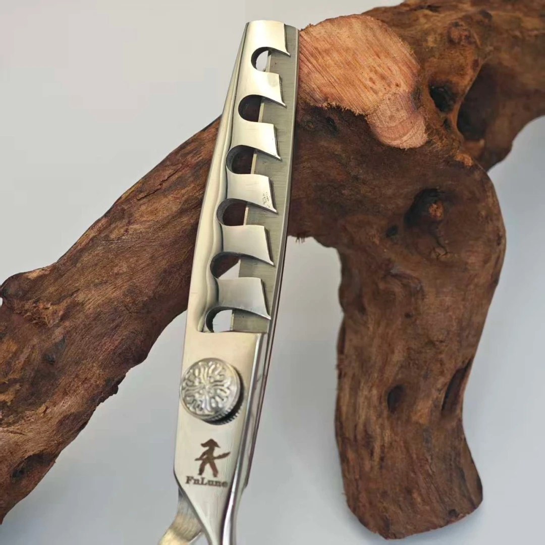 FnLune 6.0 Hairdressing Barber Hair Scissor Professional Hairdressers Barbers Stainless Steel Hair Cutting Shears Salon Barbers