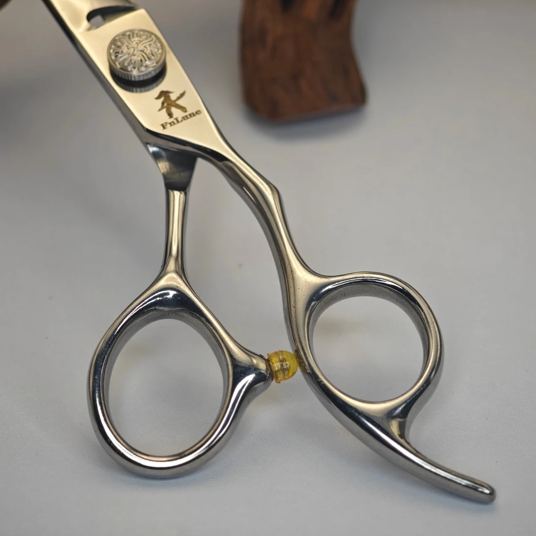 FnLune 6.0 Hairdressing Barber Hair Scissor Professional Hairdressers Barbers Stainless Steel Hair Cutting Shears Salon Barbers