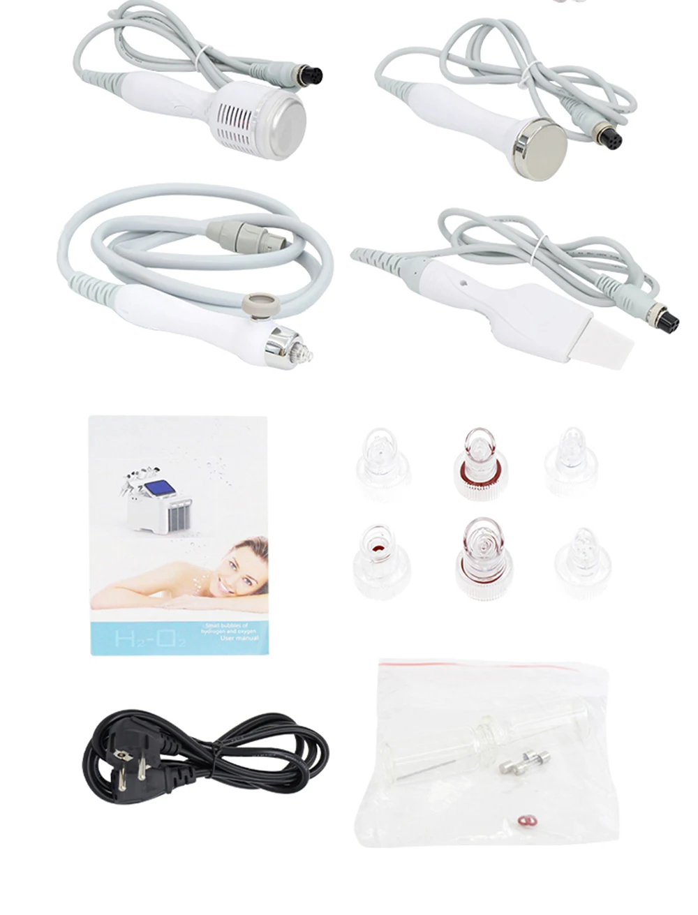 AOKO 6 in 1 Professional Beauty Facial Machine Hydra Aqua Deep Cleaning Skin Care Device H2-O2 Hydro Dermabrasion RF Bio-lifting