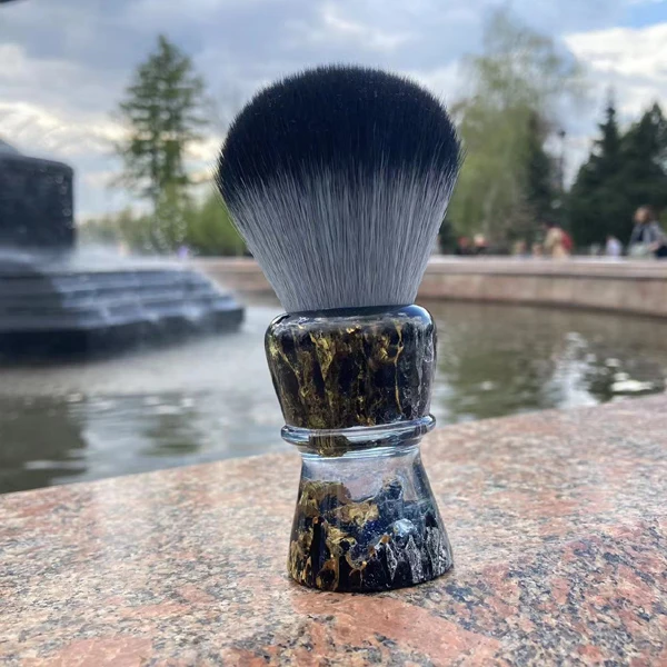 YAQI ROCKS 28mm Synthetic Hair Resin Handle Men Wet Shaving Brush