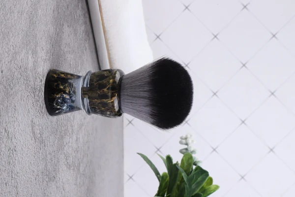 YAQI ROCKS 28mm Synthetic Hair Resin Handle Men Wet Shaving Brush