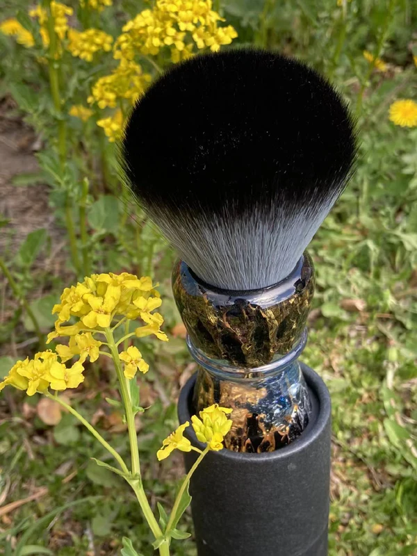 YAQI ROCKS 28mm Synthetic Hair Resin Handle Men Wet Shaving Brush