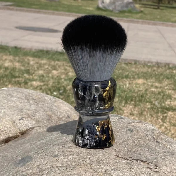 YAQI ROCKS 28mm Synthetic Hair Resin Handle Men Wet Shaving Brush