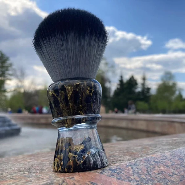 YAQI ROCKS 28mm Synthetic Hair Resin Handle Men Wet Shaving Brush