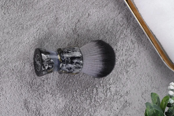 YAQI ROCKS 28mm Synthetic Hair Resin Handle Men Wet Shaving Brush
