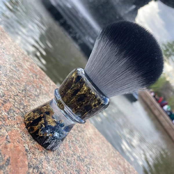 YAQI ROCKS 28mm Synthetic Hair Resin Handle Men Wet Shaving Brush