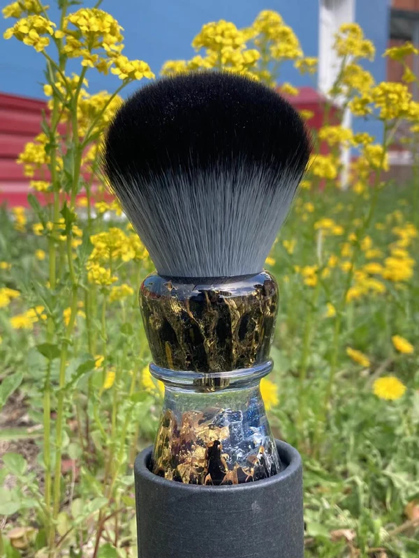 YAQI ROCKS 28mm Synthetic Hair Resin Handle Men Wet Shaving Brush