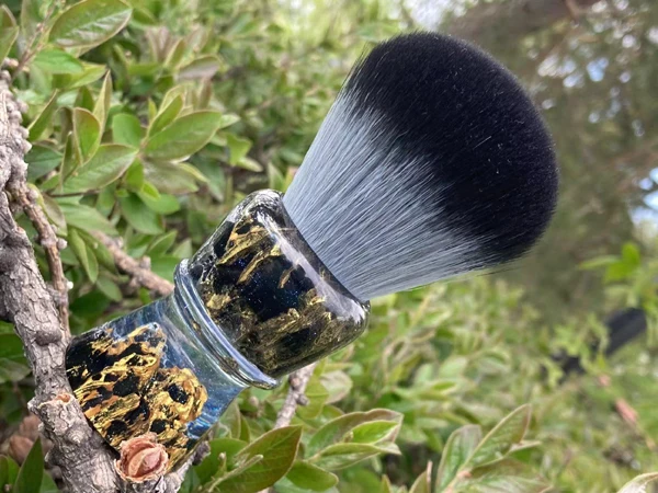 YAQI ROCKS 28mm Synthetic Hair Resin Handle Men Wet Shaving Brush