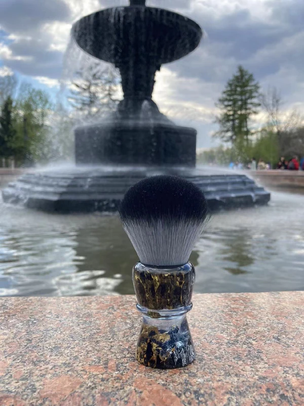 YAQI ROCKS 28mm Synthetic Hair Resin Handle Men Wet Shaving Brush