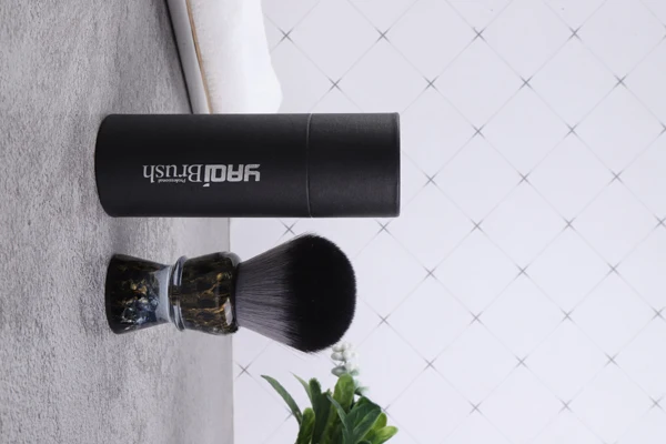 YAQI ROCKS 28mm Synthetic Hair Resin Handle Men Wet Shaving Brush