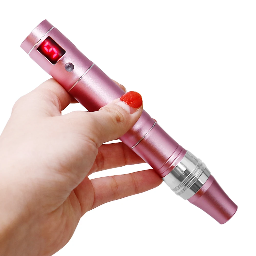 Professional Wireless Microneedling Pen Electric Derma Pen Mute Rechargeable Facial Beauty Face Body Skin Rejuvenation Repair